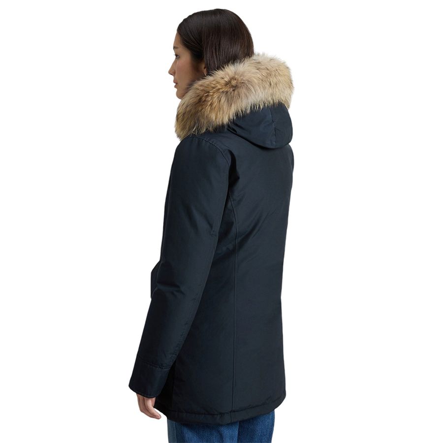 Arctic Parka in Ramar Cloth con pelliccia removibile da donna Woolrich | CFWWOU0538DKN